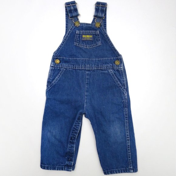 OshKosh B'gosh Other - Vintage 80s OshKosh B'Gosh Denim Overalls Size 24M